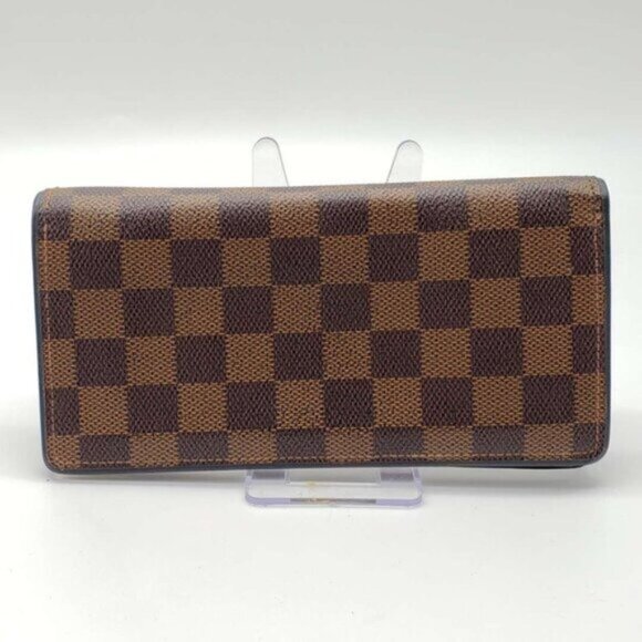 Louis Vuitton Portefeuille Brazza Damier Ebene Long Wallet 202-082025 - Picture 1 of 14